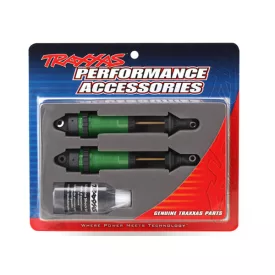   Traxxas Shocks, GTR xx-long green-anodized, PTFE-coated bodies with TiN shafts (fully assembled, without springs) (2)