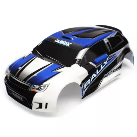 Traxxas Body, LaTrax® 1/18 Rally, blue (painted)/ decals