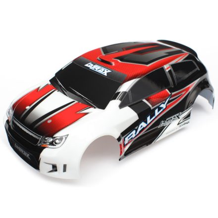 Traxxas Body, LaTrax® 1/18 Rally, red (painted)/ decals