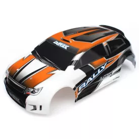 Traxxas Body, LaTrax® 1/18 Rally, orange (painted)/ decals