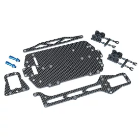   Traxxas Carbon fiber conversion kit (includes chassis, upper chassis, battery hold down, adhesive foam tape, hardware)