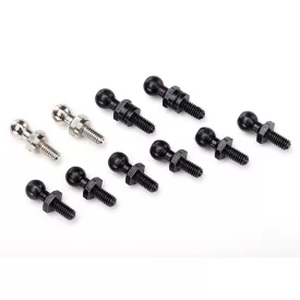 Traxxas Pivot balls: black (6), silver (2), black (long) (2)