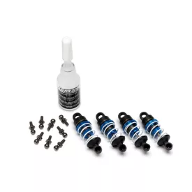   Traxxas  Shocks, aluminum (blue-anodized) (assembled with springs) (4)