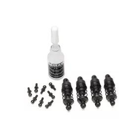 Traxxas Shocks, oil-filled (assembled with springs) (4)