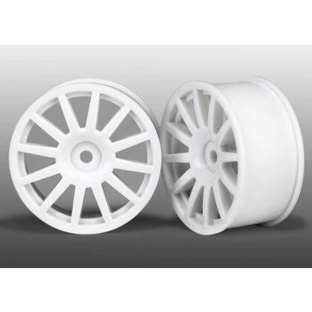 Traxxas Wheels, 12-spoke (white) (2)