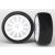 Traxxas  Tires & wheels, assembled, glued (12-spoke white wheels, slick tires) (2)