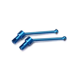   Traxxas  Driveshaft assembly, front & rear, 6061-T6 aluminum (blue-anodized) (2)