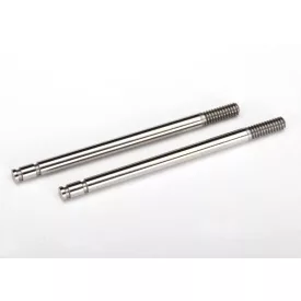 Traxxas Shock shafts, steel, chrome finish (2)