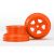 Traxxas Wheels, SCT orange, beadlock style, dual profile (1.8" inner, 1.4" outer) (2)