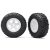 Traxxas Tires and wheels, assembled, glued (SCT white wheels, SCT off-road racing tires) (1 each, right & left)