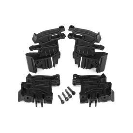   Traxxas  Battery hold-down mounts, left (2)/ right (2)/ 3x18mm CS (4)