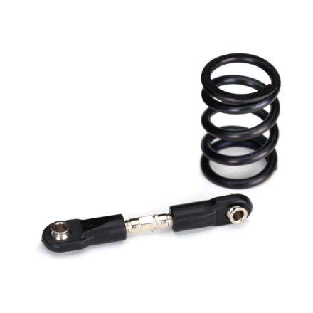Traxxas Steering link, steel/ servo saver spring, heavy duty (use with #2085X metal gear servo)
