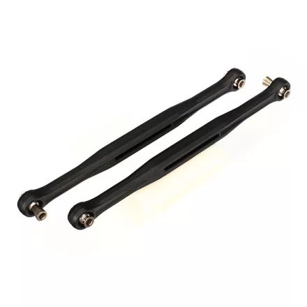 Traxxas Toe links, X-Maxx® (TUBES green-anodized, 7075-T6 aluminum, stronger than titanium) (157mm) (2)/ rod ends, assembled with steel hollow balls (4)/ aluminum wrench, 10mm (1)