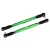 Traxxas Toe links, X-Maxx® (TUBES green-anodized, 7075-T6 aluminum, stronger than titanium) (157mm) (2)/ rod ends, assembled with steel hollow balls (4)/ aluminum wrench, 10mm (1)