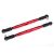 Traxxas Toe links, X-Maxx® (TUBES red-anodized, 7075-T6 aluminum, stronger than titanium) (157mm) (2)/ rod ends, assembled with steel hollow balls (4)/ aluminum wrench, 10mm (1)