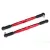 Traxxas Toe links, X-Maxx® (TUBES red-anodized, 7075-T6 aluminum, stronger than titanium) (157mm) (2)/ rod ends, assembled with steel hollow balls (4)/ aluminum wrench, 10mm (1)