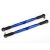 Traxxas Toe links, X-Maxx® (TUBES blue-anodized, 7075-T6 aluminum, stronger than titanium) (157mm) (2)/ rod ends, assembled with steel hollow balls (4)/ aluminum wrench, 10mm (1)