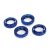Traxxas  Spring retainer (adjuster), blue-anodized aluminum, GTX shocks (4) (assembled with o-ring)