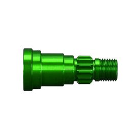   Traxxas Stub axle, aluminum (green-anodized) (1) (use only with #7750X driveshaft)