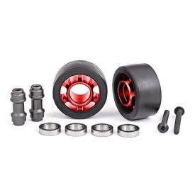   Traxxas Wheels, wheelie bar, 6061-T6 aluminium (red-anodised) (2)