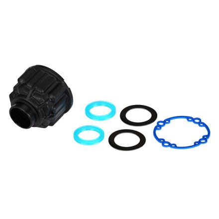 Traxxas  Carrier, differential/ x-ring gaskets (2)/ ring gear gasket/ 6x10x0.5 TW