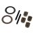 Traxxas Spider gear shaft (2)/ spacers (4)/16x23.5x.5 stainless washer (2) (for #7781X aluminum differential carrier)