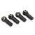Traxxas Rod ends (4) (assembled with steel pivot balls) (replacement ends for #7748G, 7748R, 7748X, 8542A, 8542R, 8542T, 8542X)