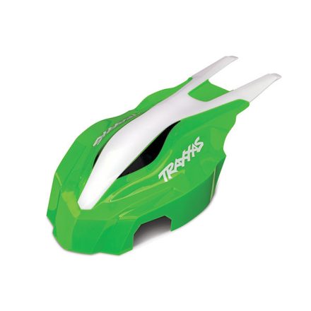 Traxxas Canopy, front, green/white, Aton®