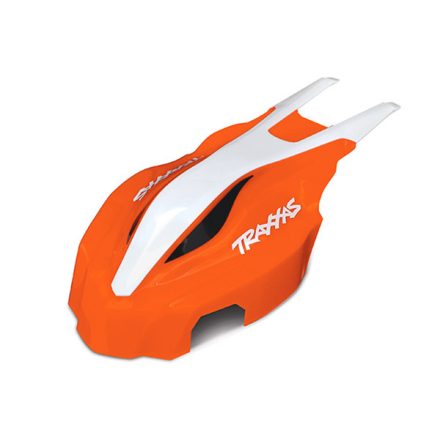 Traxxas Canopy, front, orange/white, Aton®
