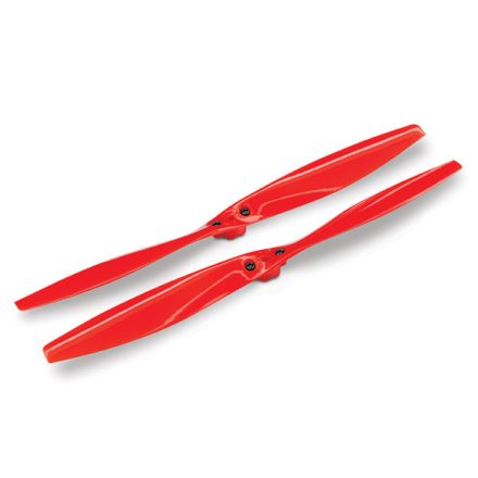 Traxxas Rotor blade set, red (2) (with screws)