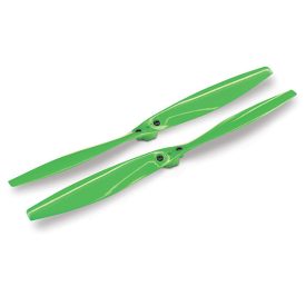 Traxxas Rotor blade set, green (2) (with screws)