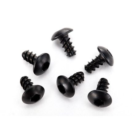 Traxxas  Screws, 2.6x5mm button-head, self-tapping (hex drive) (6)