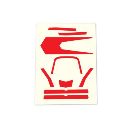 Traxxas Decals, high visibility, red