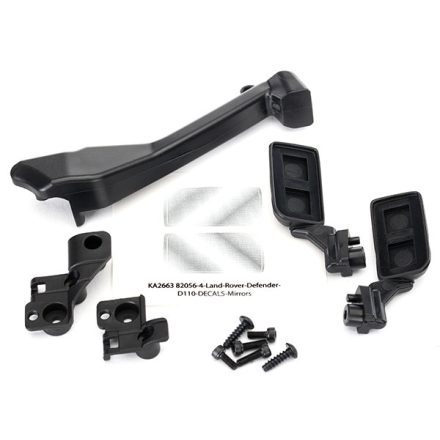Traxxas Mirrors, side (left & right)/ snorkel/ mounting hardware (fits #8011 body)