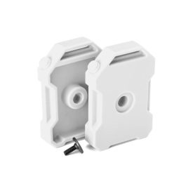 Traxxas  Fuel canisters (white) (2)/ 3x8 FCS (1)
