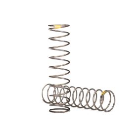   Traxxas  Springs, shock (natural finish) (GTS) (0.22 rate, yellow stripe) (2)