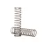 Traxxas Springs, shock (natural finish) (GTS) (0.30 rate, white stripe) (2)