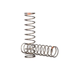   Traxxas Springs, shock (natural finish) (GTS) (0.39 rate, orange stripe) (2)