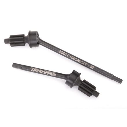 Traxxas Axle shaft, front, heavy duty (left & right)/ portal drive input gear (machined) (2) (assembled)