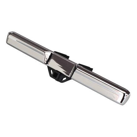 Traxxas Bumper, rear (chrome)/ bumper mount/ 3x10 BCS (2)