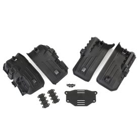   Traxxas  Fenders, inner, front & rear (2 each)/ rock light covers (8)/ battery plate/ 3x8 flat-head screws (4)