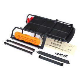   Traxxas  Expedition rack, complete (includes traction boards, shovel, axe, jack, fire extinguisher, fuel cans, & mounting hardware)