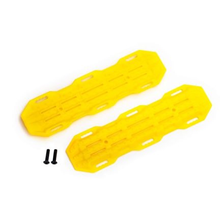 Traxxas Traction boards, yellow/ mounting hardware