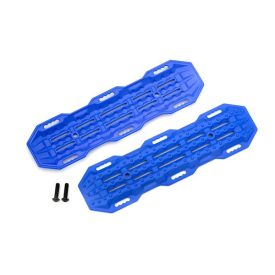Traxxas Traction boards, blue/ mounting hardware