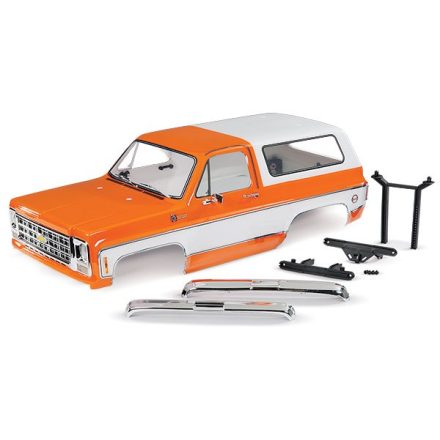 Traxxas Body, Chevrolet Blazer (1979), complete (orange) (includes grille, side mirrors, door handles, windshield wipers, front & rear bumpers, decals)