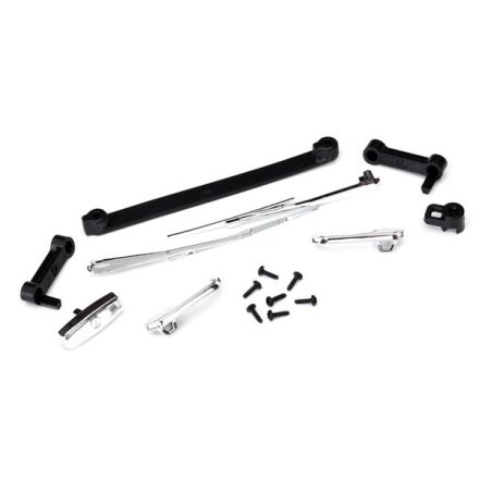 Traxxas Door handles, left, right & rear tailgate/ windshield wipers, left & right/ retainers (2)/ 1.6x5 BCS (self-tapping) (7) (fits #8130 body)