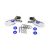 Traxxas Mirrors, side, chrome (left & right)/ o-rings (4)/ body clips (4) (fits #8130 body)