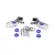 Traxxas Mirrors, side, chrome (left & right)/ o-rings (4)/ body clips (4) (fits #8130 body)