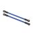 Traxxas Suspension links, rear upper, blue (2) (5x115mm, powder coated steel) (assembled with hollow balls) (for use with #8140X TRX-4® Long Arm Lift Kit)