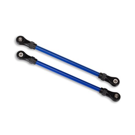 Traxxas Suspension links, front lower, blue (2) (5x104mm, powder coated steel) (assembled with hollow balls) (for use with #8140X TRX-4® Long Arm Lift Kit)